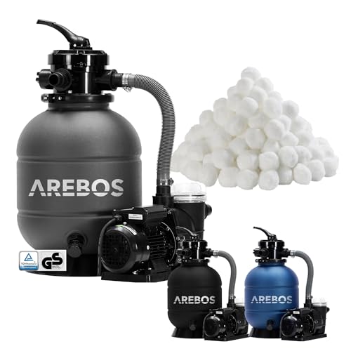 Arebos Sandfilteranlage mit Pumpe inkl. 700g...